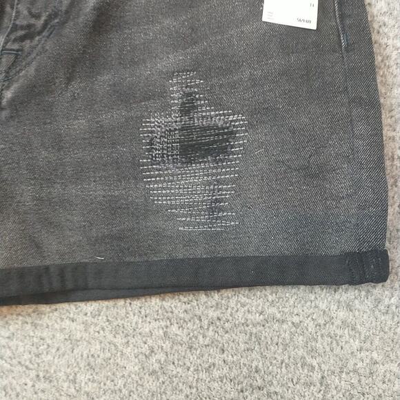 BUFFALO David Bitton Joanna Womens Shorts 33 Super High Rise Denim Distressed - Picture 3 of 11